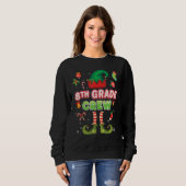 Sweatshirt Équipe Elf 8e année Noël Helper 8e S (Devant entier)