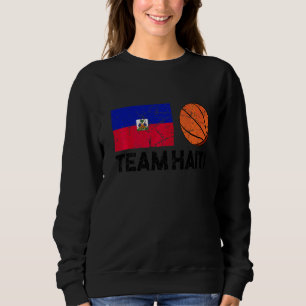 Sweatshirt Équipe Haïti Haïti Drapeau Haïtien Ventilateur De