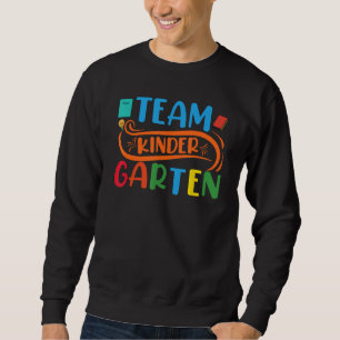 Sweatshirt Équipe maternelle Bonjour Kinder Crew Heureux Prem
