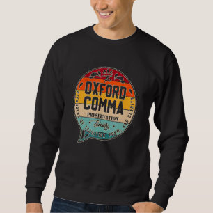 Sweatshirt Équipe Oxford Comma Preservation Society Oxford