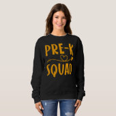 Sweatshirt Équipe Pré K Enseignant Retour À L'École Enseignan (Devant entier)