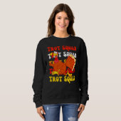 Sweatshirt Équipe Rétro Groovy de la Trotte de la dinde de Th (Devant entier)