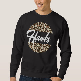 Sweatshirt Équipe sportive Mascotte du lycée Hawks Femmes Haw
