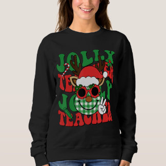 Sweatshirt Équipe super de Reindeer Enseignants de Noël Père