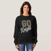 Sweatshirt Équipe universitaire de lycée Knights Leopar (Devant entier)