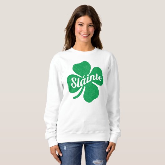 Sweatshirt Équipe vintage Sláinte (Devant entier)