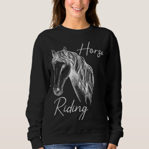 Sweatshirt équitation résout la plupart des problèmes filles