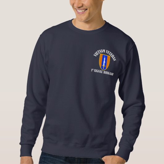 Sweatshirt ęr Bde de Sig - vétéran du Vietnam (Devant)