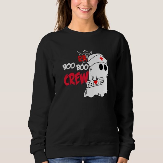 Sweatshirt ER Squad Halloween Boo Crew Emergency Room Nurse S (Devant)