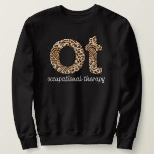 Sweatshirt Ergothérapie OT Cheetah Print