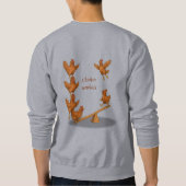 Sweatshirt escadron acrobatique des poulets gazouillants (Dos)