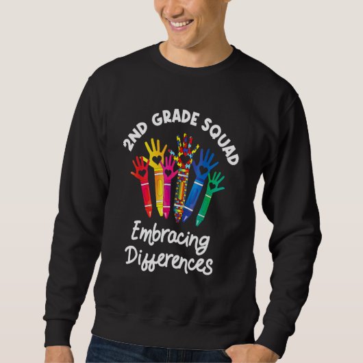 Sweatshirt Escadron de 2e année tenant compte des différences (Devant)