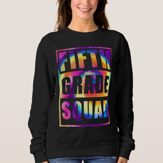 Sweatshirt Escadron De 5E Année Retour À L'École Enseignant É (Devant)