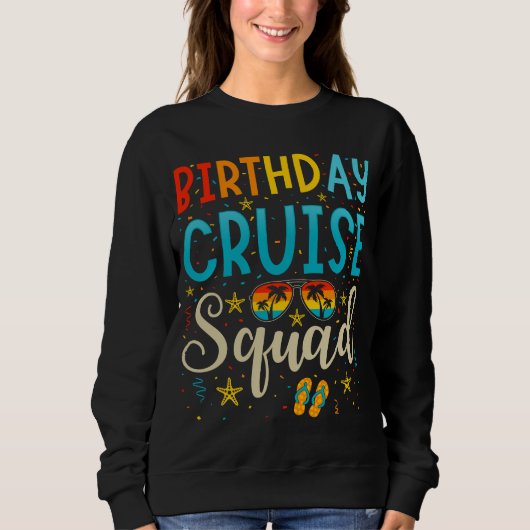 Sweatshirt Escadron de croisière d'anniversaire Croisière Vac (Devant)