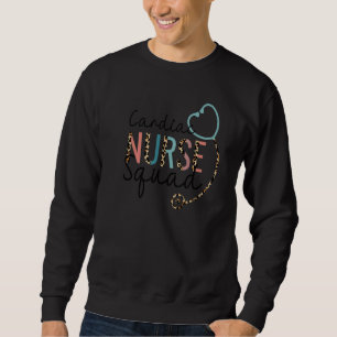 Sweatshirt Escadron de soins cardiaques Leopard Stethoscope C
