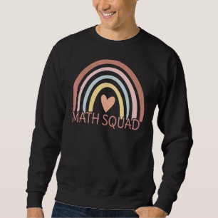 Sweatshirt Escadron des mathématiques Boho Arc-en-ciel Étudia