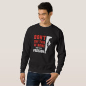Sweatshirt Escalade Climber Rock Mountains Climat Cadeau Idée (Devant entier)