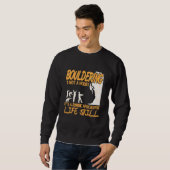 Sweatshirt Escalade de blocs C'est une compétence de vie pour (Devant entier)