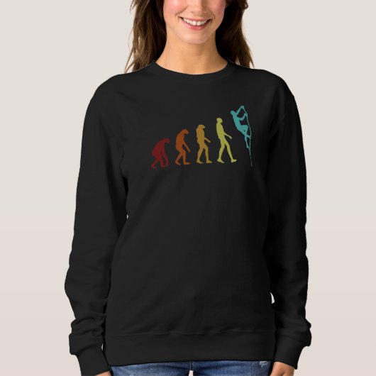 Sweatshirt Escalade Evolution Bouldering Sport Gratuit Climbe (Devant)