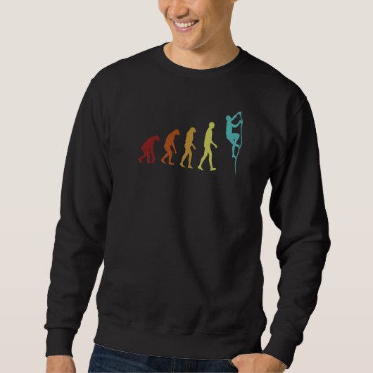 Sweatshirt Escalade Evolution Bouldering Sport Gratuit Climbe (Devant)
