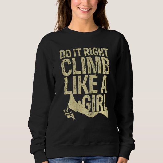 Sweatshirt Escalade fille, Bouldering Escalber Rock Escalade (Devant)