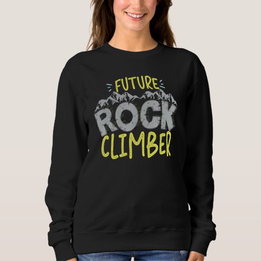 Sweatshirt Escalade Future Rock Climber (Devant)