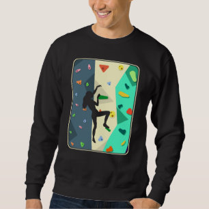 Sweatshirt Escalade murale fille à l'intérieur bouldering f
