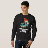 Sweatshirt Escalade Rocheuse Et Chats Rock Climber Bouldering (Devant entier)