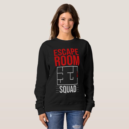 Sweatshirt Escape Room Game Exit Puzzle Boxes Board Horror 3 (Devant entier)
