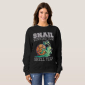 Sweatshirt Escargot Team Shell Ouais Slow Snail (Devant entier)