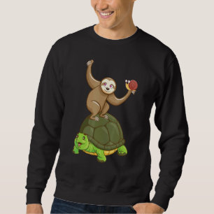 Sweatshirt Escargots de tortue molle Paresseux animal Graphiq