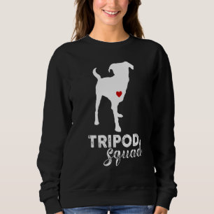 Sweatshirt Escouade de trépied gauche jambe avant Amputé troi
