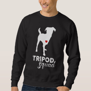 Sweatshirt Escouade de trépied gauche jambe avant Amputé troi