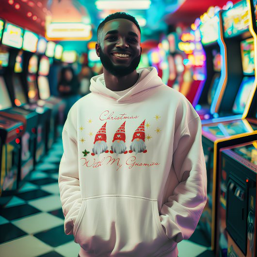 Sweatshirt Escouade Gnome de Noël - Festive Conception de vac