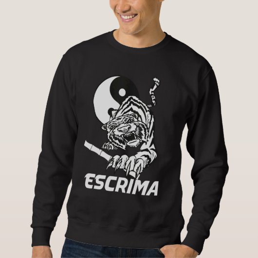 Sweatshirt Escrima Yin Yang Tiger (Devant)