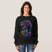 Sweatshirt Esoteric Rex Trex Crystals Cute Illustration  1 (Devant entier)