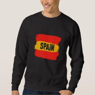 Sweatshirt Espagne Drapeau Espagne Barcelone Espagne Europe P