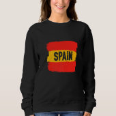 Sweatshirt Espagne Drapeau Espagne Barcelone Espagne Europe P (Devant)