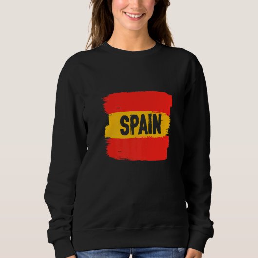 Sweatshirt Espagne Drapeau Espagne Barcelone Espagne Europe P (Devant)