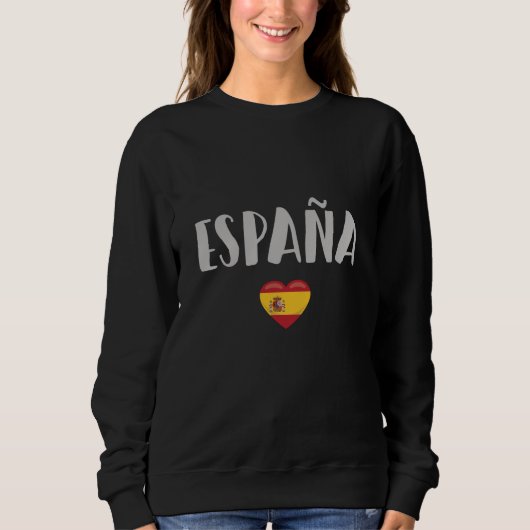 Sweatshirt Espagne Football Fan Shirt Drapeau (Devant)