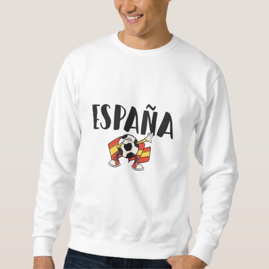 Sweatshirt Espagne Football Fan Shirt Drapeau (Devant)