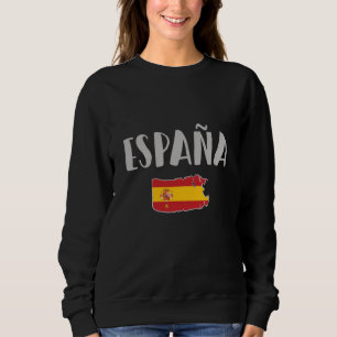 Sweatshirt Espagne Football Fan Shirt Drapeau