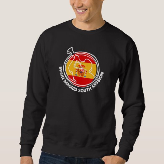 Sweatshirt Espagne Madrid Sud LDS Mission Fière Mormon Missio (Devant)