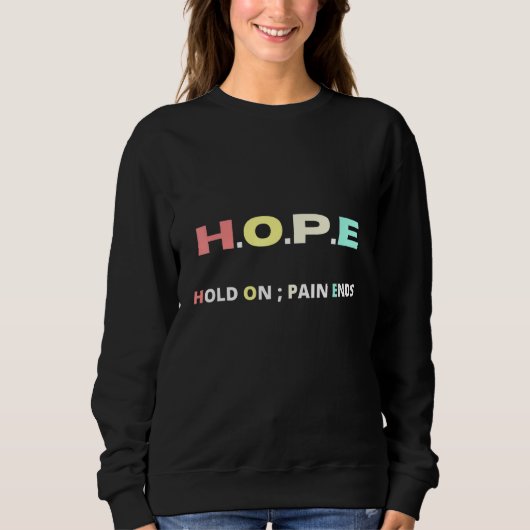 Sweatshirt Espérons Que La Douleur Finit La Motivation (Devant)
