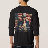 Sweatshirt Esprit de liberté en rouge, blanc et bleu (Dos)