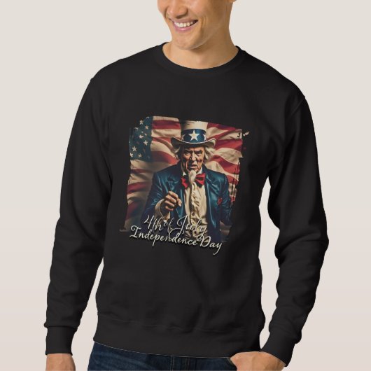 Sweatshirt Esprit de liberté en rouge, blanc et bleu (Devant)