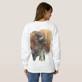 Sweatshirt Esprit des Plaines : Buffle Sacré (Dos entier)