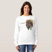 Sweatshirt Esprit des Plaines : Buffle Sacré (Devant entier)