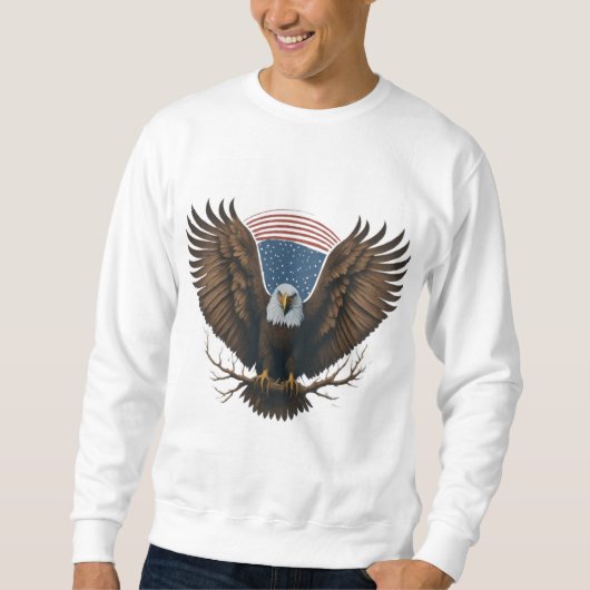 Sweatshirt Esprit en vogue : American Bald Eagle 🦅 (Devant)