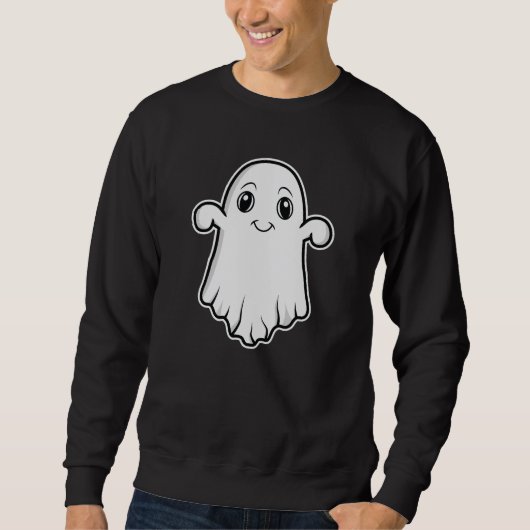 Sweatshirt Esprit Fantôme Avec Un Design De Dessin Smile Hall (Devant)